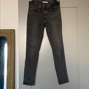 Levi’s 721 Washed Black High Rise Jeans